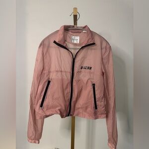 GUESS Light Pink/Purple Windbreaker Jacket